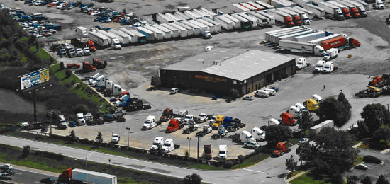 Aerial view of Mid-States Truck Leasing Co. Bolingbrook