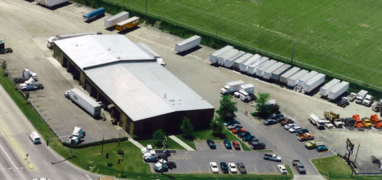 Aerial view of Mid-States Truck Leasing Co. Palatine 